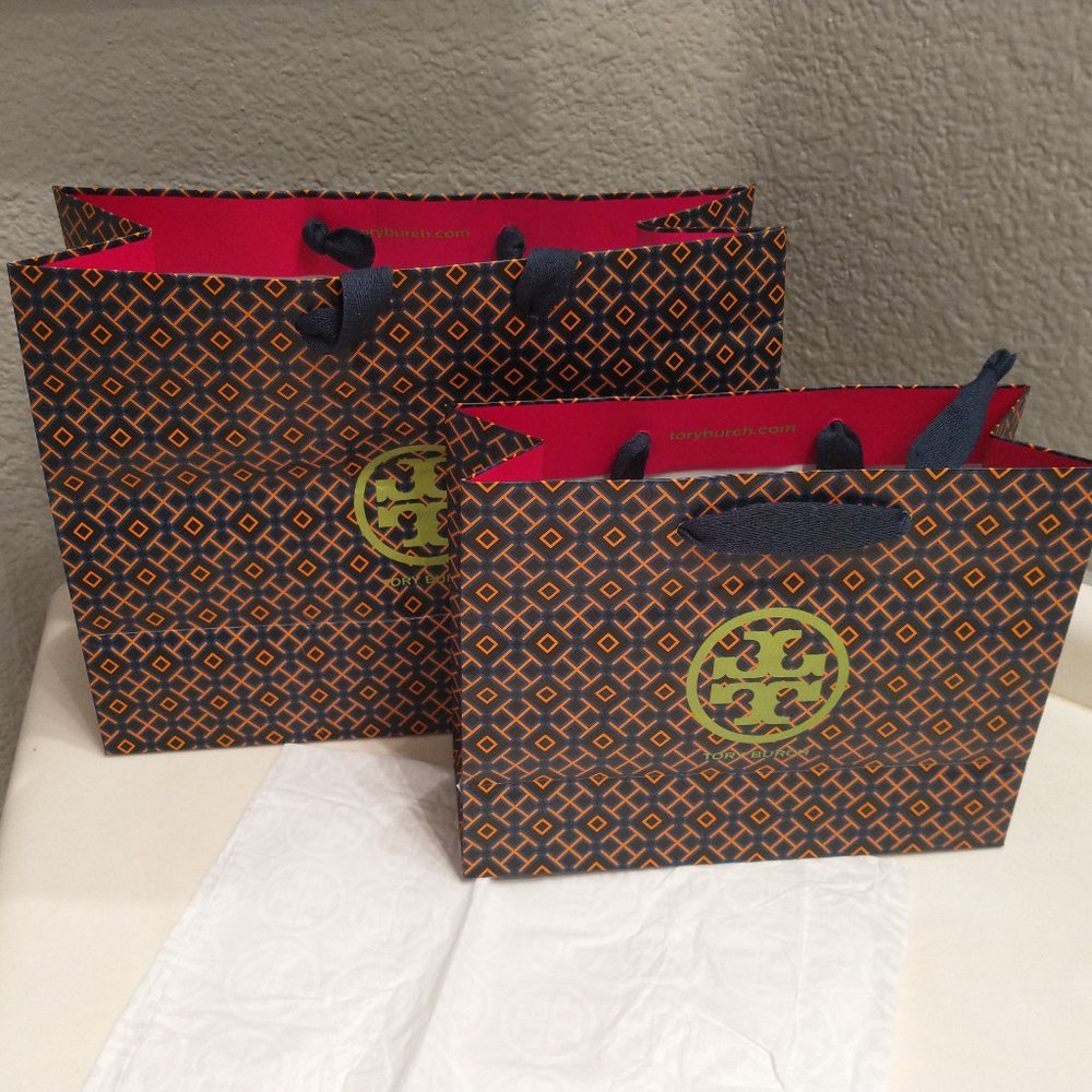 TORY BURCH SHOPPING BAGS 2 SIZES